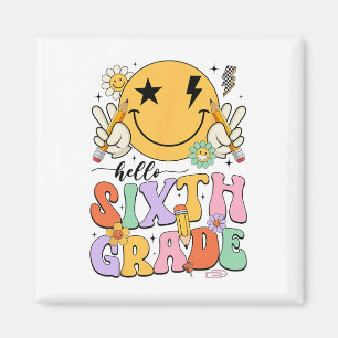 Groovy Hello 6e klas eerste schooldag jongens T-sh Magneet