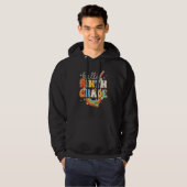 Groovy Hello Ninth Grade Vibes Retro Teacher Back  Hoodie (Voorkant volledig)