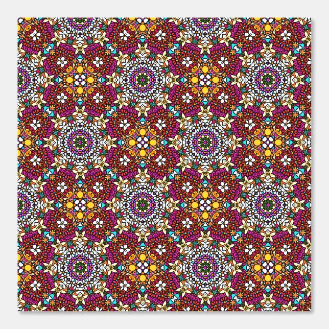 Groovy Hemelse Bloemenkracht Behang (Voorkant)
