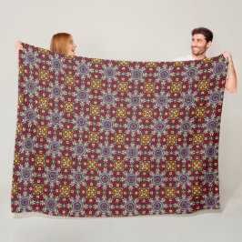 Groovy Hemelse Bloemenkracht Fleece Deken