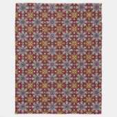 Groovy Hemelse Bloemenkracht Fleece Deken (Voorkant)