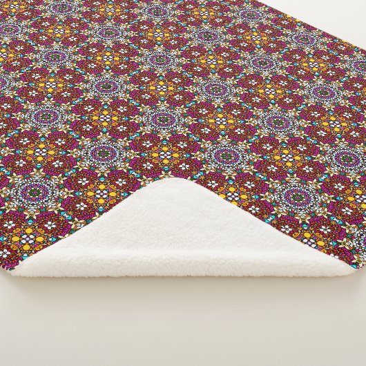 Groovy Hemelse Bloemenkracht Sherpa Deken (3/4)