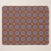 Groovy Hemelse Bloemenkracht Sherpa Deken (Voorkant (horizontaal))