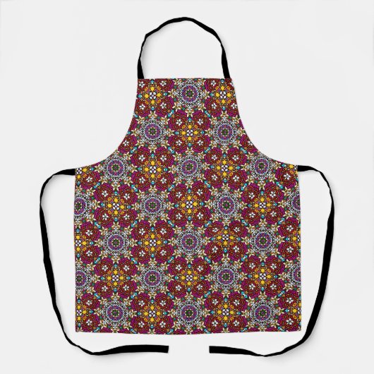Groovy Hemelse Bloemenpower Schort (Voorkant)