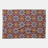 Groovy Hemelse Bloemenpower  Theedoek (Horizontaal)