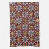 Groovy Hemelse Bloemenpower  Theedoek (Verticaal)