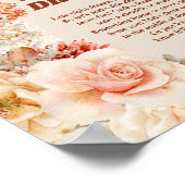 Groovy herfst bloemenlaat nacht luiers spel teken poster (Hoek)