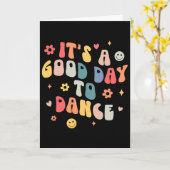 Groovy Het Is Een Goede Dag Om Te Dansen Leuk Dans Kaart (Gele Bloem)