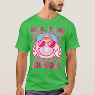 Groovy Het Is Mijn Verjaardag Vrouwen Meisjes Verj T-shirt
