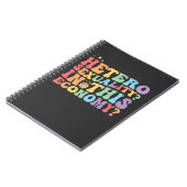 Groovy hetero heteroseksualiteit in deze economie  notitieboek (Linkerzijde)