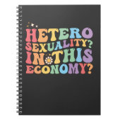 Groovy hetero heteroseksualiteit in deze economie  notitieboek (Voorkant)