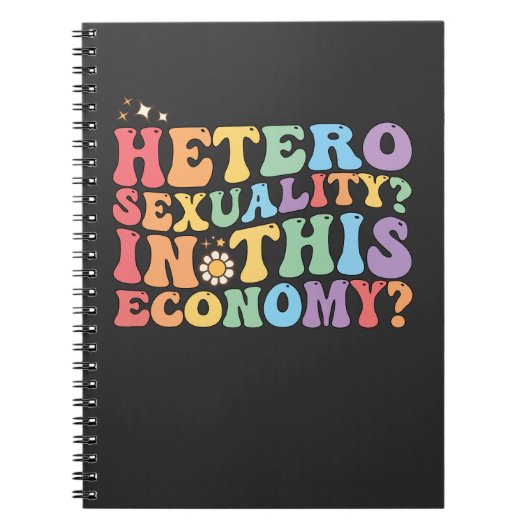 Groovy hetero heteroseksualiteit in deze economie  notitieboek (Voorkant)