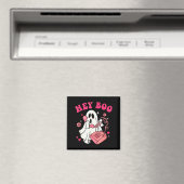 Groovy Hey Boe Schattig spook Grappig Halloween He Magneet (Insitu (Vaatwasser))