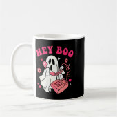Groovy Hey Boo Cute Ghost Funny Halloween Mens Wom Koffiemok (Links)