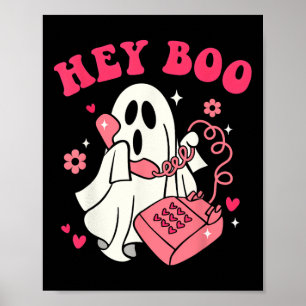 Groovy Hey Boo Leuke Ghost Grappig Halloween Manne Poster