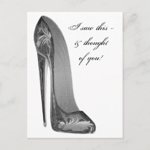Groovy High Hiel Stiletto Shoe Art Gifts Briefkaart
