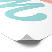 Groovy High School Afstudeerfeest Welkom Poster (Hoek)