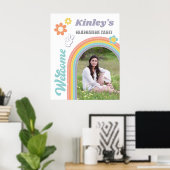 Groovy High School Afstudeerfeest Welkom Poster (Thuiskantoor)