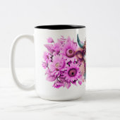 Groovy Highland Bloom Tweekleurige Koffiemok (Links)