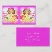 groovy hippie-achtige palmbomen visitekaartje (Voorkant / Achterkant)