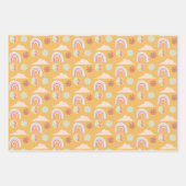 Groovy Hippie Birthday Party Inpakpapier Vel (Voorkant 3)