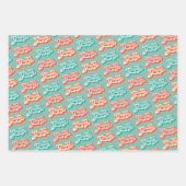 Groovy Hippie Birthday Party Inpakpapier Vel (Voorkant 2)