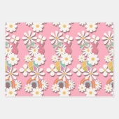 Groovy Hippie Birthday Party Inpakpapier Vel (Voorkant)