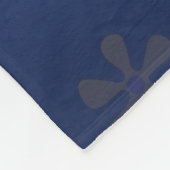 Groovy Hippie Bloem Douche Aangepaste Naam Fleece Deken (Hoek)