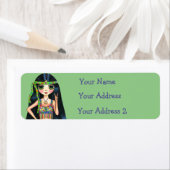 Groovy Hippie Chick Psychedelic Vredesbord jaren ' Etiket (Insitu)