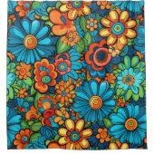 Groovy Hippie douchegordijn (Voorkant)