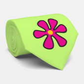 Groovy Hippie Flower Power Stropdas (Opgerold)
