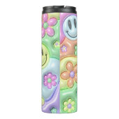 Groovy Hippie Flower Power Thermal Tumbler Thermosbeker (Achterkant)