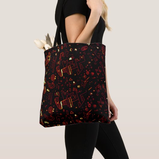 Groovy Hippie Funky Retro Tote Bag (Dichtbij)