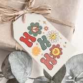 Groovy Hippie Ho Ho Ho Kerstvakantie Cadeaulabel