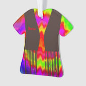 Groovy Hippie kerstversiering 2 Ornament (voorkant)