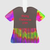 Groovy Hippie kerstversiering 2 Ornament (achterkant)