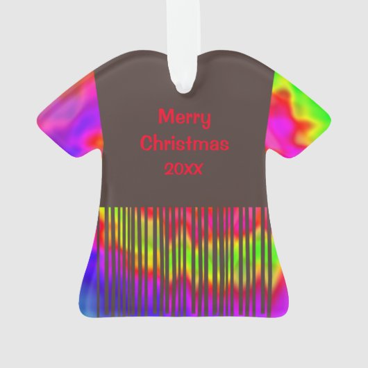 Groovy Hippie kerstversiering 2 Ornament (achterkant)