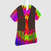 Groovy Hippie kerstversiering 2 Ornament (voorkant)