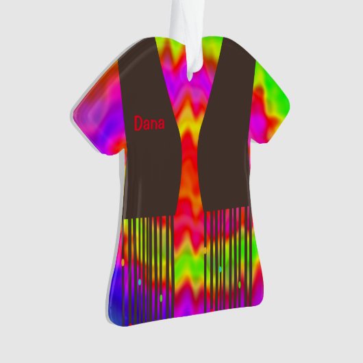 Groovy Hippie kerstversiering 2 Ornament (voorkant)