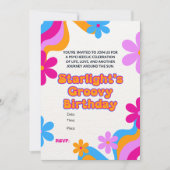 Groovy Hippie Liefde Vrede en Liefde Viering Kaart (Voorkant)