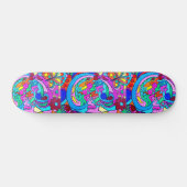 groovy hippie love skateboard (Horizontaal)