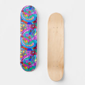groovy hippie love skateboard (Voorkant)