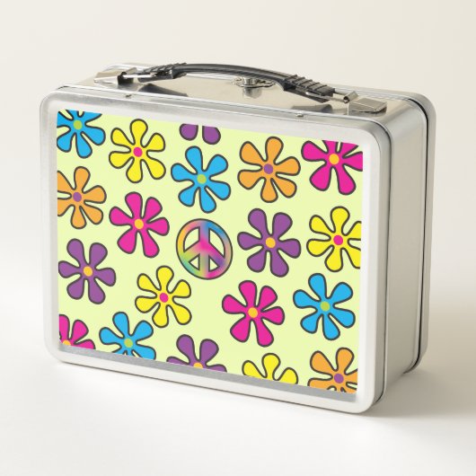 Groovy Hippie Peace and Flower Shower (Achterkant)