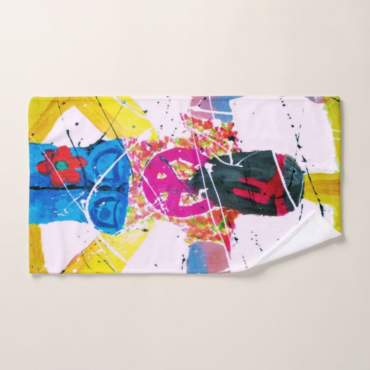 Groovy Hippie Peace Sign Bad Handdoek (Handdoek)