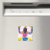 Groovy Hippie Peace Sign Magneet (Insitu (Vaatwasser))