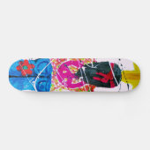 Groovy Hippie Peace Sign Skateboard (Horizontaal)