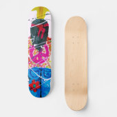 Groovy Hippie Peace Sign Skateboard (Voorkant)