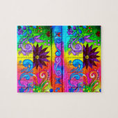 groovy hippie puzzel (Horizontaal)