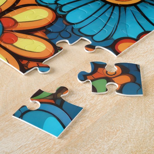 Groovy Hippie Puzzel Legpuzzel (Zijkant)