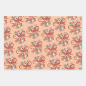 Groovy Hippie Rockin - kerstboomvibes Inpakpapier Vel (Voorkant 3)